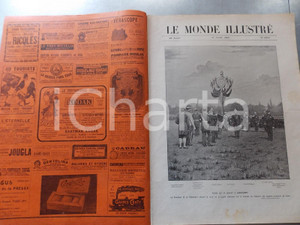 Giornale, rivista storica 1902 LE MONDE ILLUSTRÃ‰ Rivista del 14 luglio a LONGCHAMP Con sovracoperta 1