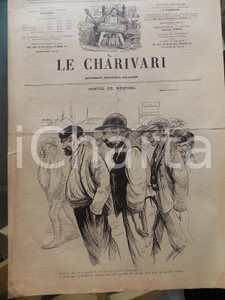Giornale, rivista storica 1901 LE CHARIVARI Sortie de meeting Quotidien politique ILLUSTRE  Albert RENE 1