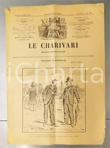 Giornale, rivista storica 1901 LE CHARIVARI Couleurs Ã©lectorales Quotidien politique ILLUSTRE  DRANER 1