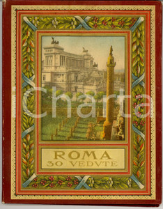 Materiale pubblicitario d’epoca 1930 ca ROMA Album ricordo illustrato con 30 vedute TURISMO VINTAGE 17x22 1