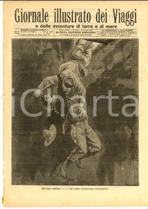 Giornale, rivista storica 1899 GIORNALE ILLUSTRATO DEI VIAGGI Un capo malese Anno XVIII nÂ° 155 1