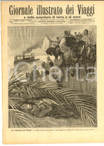 Giornale, rivista storica 1899 GIORNALE ILLUSTRATO DEI VIAGGI La conquista del CIAD Anno XVIII nÂ° 154 1