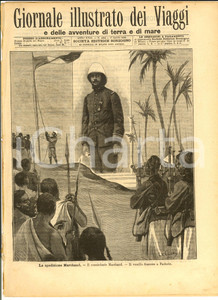 Giornale, rivista storica 1899 GIORNALE ILLUSTRATO DEI VIAGGI La spedizione Marchand Ill. LE CLERC nÂ° 164 1