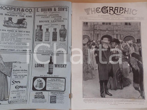 Giornale, rivista storica 1902 THE GRAPHIC Garden Party  Lord SALISBURY Review nÂ° 1704 sovracoperta 1
