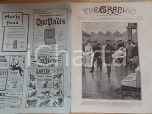 Giornale, rivista storica 1902 THE GRAPHIC Landing of expresident STEYN at SOUTHAMPTON Review nÂ° 1706 1