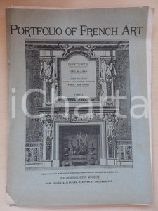 Giornale, rivista storica 1890 ca PORTFOLIO OF FRENCH ART part I  Two plates of silk fabrics with flowers 1