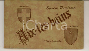 Materiale pubblicitario d’epoca 1929 AIXLESBAINS FRANCE Album 20 cartoline Turismo VINTAGE SAVOIA 1