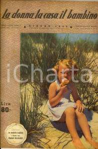 Giornale, rivista storica 1952 LA DONNA, LA CASA, IL BAMBINO Pagliaccetti per bimbi Rivista anno XXIII 6 1