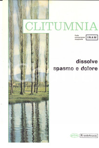 Materiale pubblicitario d’epoca 1960 ca Ditta SIMES S.P.A. CLITUMNIA antispastico Volantino pubblicitario 1