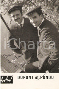 Autografo originale 1965 ca FRANCE  DUPONT ET PONDU Autografo JeanLouis WALMOND Fotografia seriale 1
