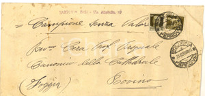 Materiale pubblicitario d’epoca 1939 BOLOGNA Antica Sartoria BISI  Busta intestata per campione 1