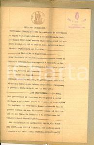 Documento originale, autentico 1932 CASTELNUOVO CALCEA Iscrizione su casa con terre per dote Francesca DOVA 1