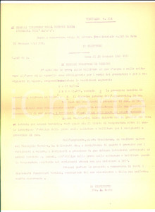 Manoscritto, lettera originale 1941 ROMA Obbligo di prove sulle bolliture per i corpi dei generatori Lettera 1