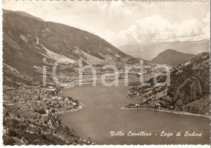 Cartolina originale da collezione 1955 ca VALLE CAVALLINA BG Panorama con Lago di Endine Cartolina FG VG 1