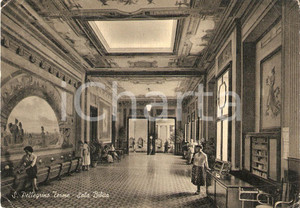 Cartolina originale da collezione 1957 SAN PELLEGRINO TERME BG Sala Bibita con ospiti Cartolina FG VG 1