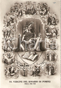 Cartolina originale da collezione 1958 POMPEI NA Santissima Vergine del Rosario Cartolina ILLUSTRATA FG VG 1