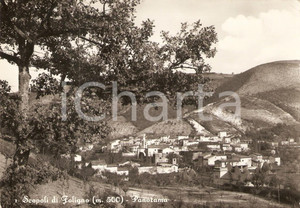 Cartolina originale da collezione 1957 FOLIGNO  SCOPOLI PG Panorama della frazione montana Cartolina FG VG 1