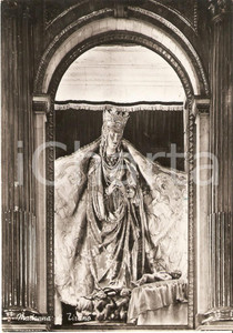 Cartolina originale da collezione 1955 ca TIRANO SO Statua della Beata Vergine al Santuario Cartolina FG NV 1