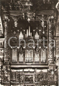 Cartolina originale da collezione 1955 ca TIRANO SO Organo della Basilica della Madonna Cartolina FG NV 1