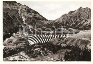 Cartolina originale da collezione 1955 ca DIGAPOLI VALDIDENTRO SO Panorama della diga Cartolina FG NV 1