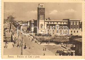Cartolina originale da collezione 1957 PESCARA Panorama con Palazzo di CittÃ  e Ponte Cartolina FG VG 1
