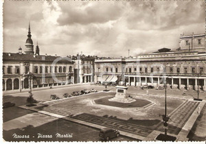 Cartolina originale da collezione 1955 ca NOVARA Piazza Martiri Panorama Cartolina FG NV 1