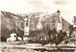 Cartolina originale da collezione 1975 MASERA VB Panorama con i due campanili Cartolina FG NV 1