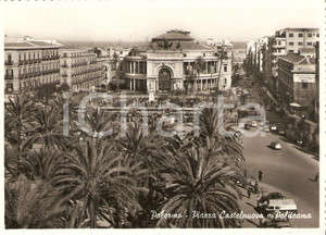 Cartolina originale da collezione 1962 PALERMO Teatro POLITEAMA e Piazza Castelnuovo Cartolina FG VG 1
