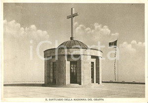 Cartolina originale da collezione 1939 CRESPANO DEL GRAPPA TV Santuario Madonna del Grappa Cartolina FG VG 1