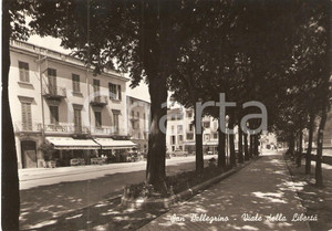 Cartolina originale da collezione 1955 SAN PELLEGRINO TERME BG Viale della LibertÃ  e Bar da Bigio Cartolina FG 1