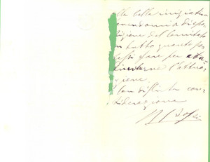 Autografo originale 1903 GENOVA Luigi Maria BOSSI loda la Pro Coltura Popolare AUTOGRAFO DANNEGGIATO 1