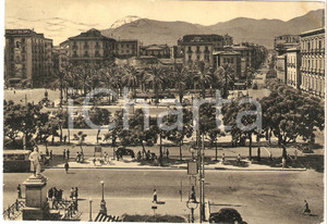 Cartolina originale da collezione 1955 PALERMO Piazza Castelnuovo e Via Dante ANIMATA Cartolina FG VG 1