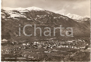 Cartolina originale da collezione 1955 ca AOSTA Veduta della cittÃ  Cartolina FG NV 1