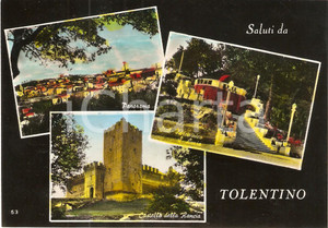 Cartolina originale da collezione 1960 ca TOLENTINO MC Vedutine Stabilimento Idroponico Santa Lucia Cartolina FG 1