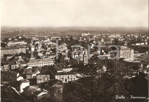 Cartolina originale da collezione 1952 BIELLA Panorama della cittÃ  Cartolina FG VG 1