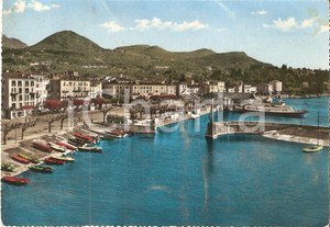Cartolina originale da collezione 1961 VERBANIA Frazione INTRA Porto sul Lago Maggiore Cartolina FG VG 1