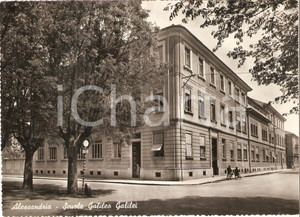 Cartolina originale da collezione 1955 ca ALESSANDRIA Scuole Galileo Galilei ANIMATA Cartolina FG NV 1