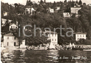 Cartolina originale da collezione 1964 FAGGETO LARIO CO Panorama con Lago di Como Cartolina FG VG 1