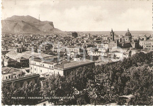 Cartolina originale da collezione 1952 PALERMO Panorama dall Osservatorio Cartolina FG VG 1
