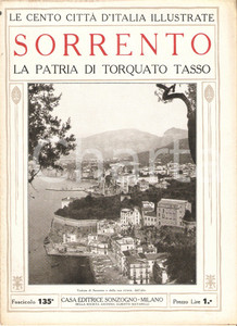 Giornale, rivista storica 1927 CENTO CITTA  D ITALIA Sorrento Fascicolo 135 Rivista SONZOGNO 1