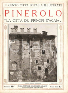 Giornale, rivista storica 1927 CENTO CITTA  D ITALIA PInerolo Città Principi d Acaia Fascicolo 191 Rivista 1