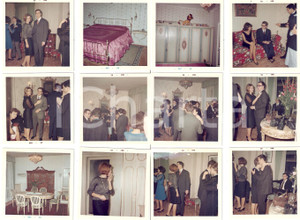 Fotografia d epoca originale 1965 MILANO Italoamericani in festa LOTTO 12 Foto di famiglia 9x9 cm 1