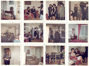 Fotografia d epoca originale 1965 MILANO Chiacchiere tra Italoamericani durante festa LOTTO 12 Foto 9x9 1