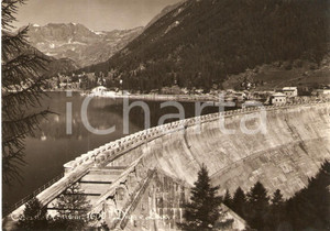 Cartolina originale da collezione 1960 ca CERESOLE REALE TO Panorama con diga e lago Cartolina FG NV 1