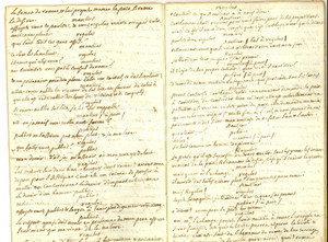 Manoscritto, lettera originale 1770 ca METASTASIO REGULUS Pièce dramatique  Copia francese manoscritta 1