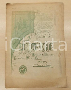 Giornale, rivista storica 1896 FIRENZE IL CONTE VERDE I Marchesi BARGAGLI Giornale ILLUSTRATO 1