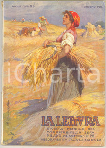 Giornale, rivista storica 1914 LA LETTURA Paolo GIORDANI L eremo del poeta esule Rivista ILLUSTRATA 1