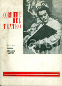 Giornale, rivista storica 1975 CORRIERE DEL TEATRO Giorgio CASELLATO LAMBERTI Festival Arena VERONA 1