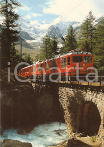 Cartolina originale da collezione 1979 MORTERATSCH SVIZZERA Locomotiva Gem 4/4 BERNINA BAHN Cartolina FG NV 1