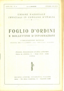 Documento originale, autentico 1935 ROMA U.N.U.C.I. Foglio d ordini VI Concorso Ippico nazionale CHIANCIANO 1